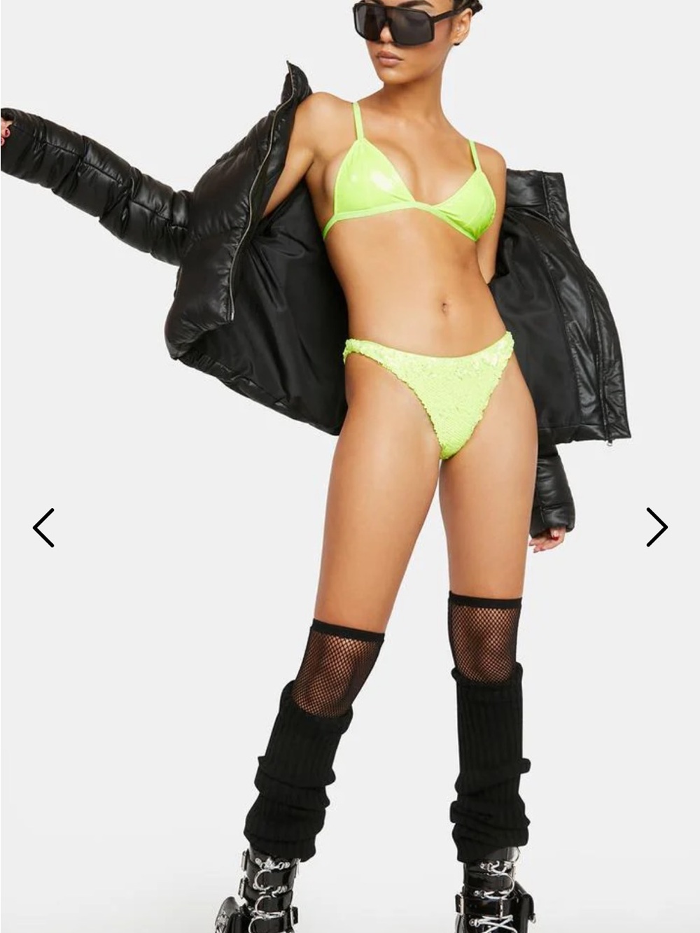 Dolls Kill club exx purple swim bottom